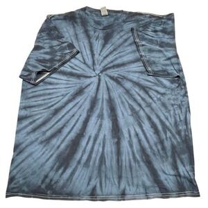 Dark Blue Tie-Dye Short Sleeve Tee